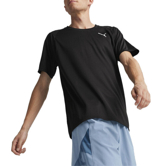 Puma Fit Full Ultra Breathe Crew Neck Short Sleeve T-Shirt Mens Black Casual Top