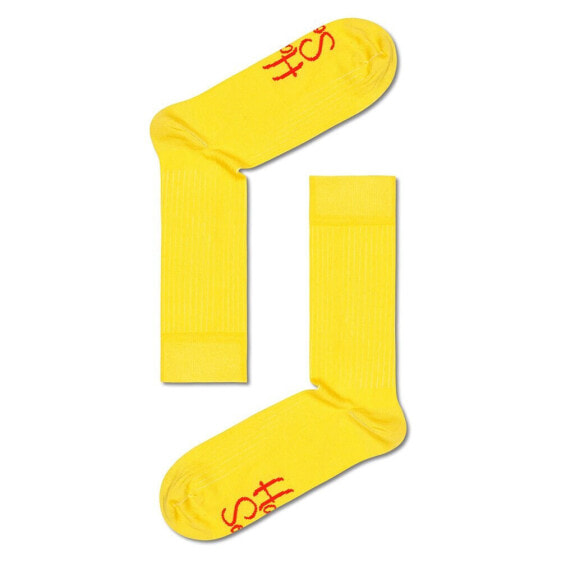 Happy Socks HS602-R Solid Rib socks