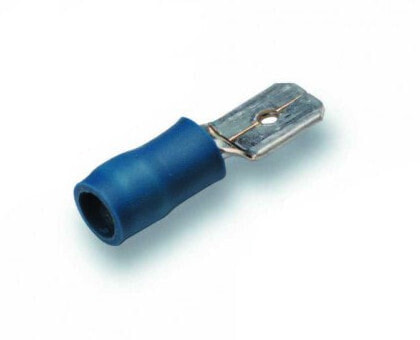 Разъем для трубы латунный прямой Cimco 180291 - голубой полиамидный 2.5 мм²