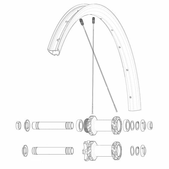 Колеса велосипедные Mavic Kit 12 Crossmax Carbon SLR 29´´ Front/Rear Spokes