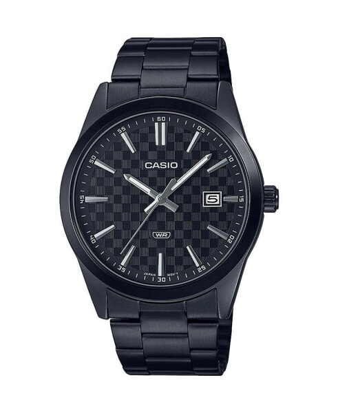 Часы Casio Three-Hand Black Stainless Steel Watch