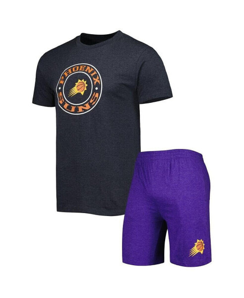 Men's Purple, Black Phoenix Suns T-shirt and Shorts Sleep Set