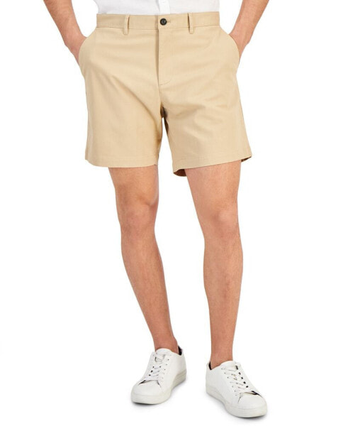 Men's Slim-Fit Stretch Herringbone Twill 7" Shorts