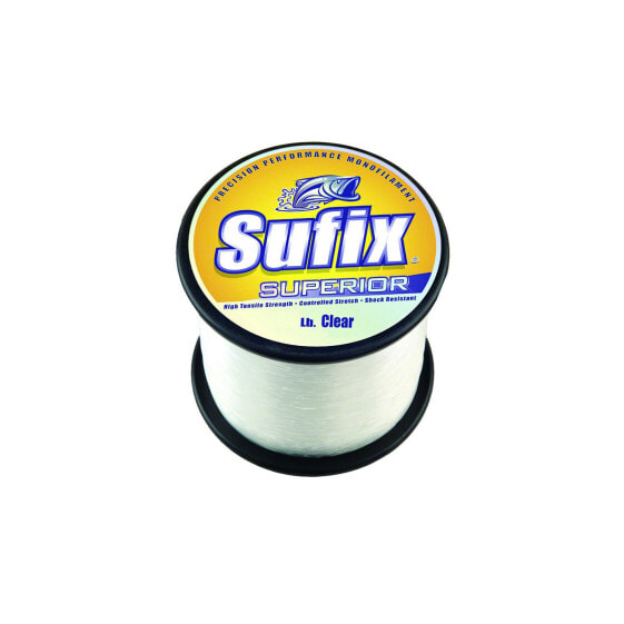 2 Spools of Sufix Superior Mono Line-Clear- 12# Test-Total 2200 yards- Free Ship