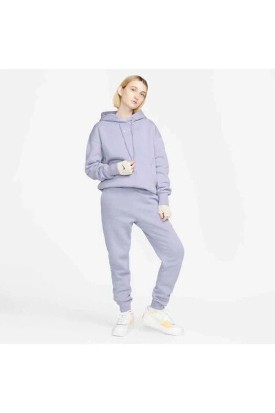 Толстовка Nike Sportswear Phoenix Fleece Hoodie женская фиолетовая Sweatshirt dq5860