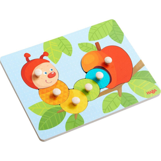 HABA Colored Caterpillar Catching puzzle