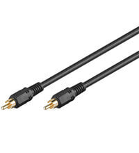 Wentronic Coaxial Digital/Audio Connector Cable - RCA S/PDIF - Double Shielded - 5m - RCA - Male - RCA - Male - 5 m - Black