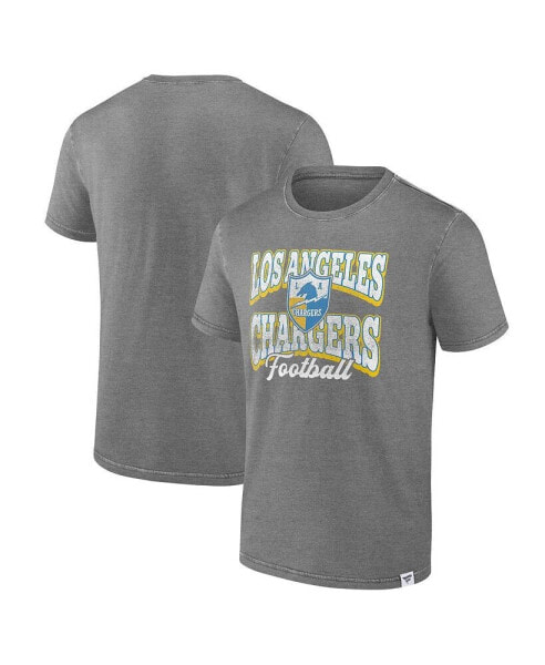 Men's Heather Charcoal Los Angeles Chargers Force Out T-shirt