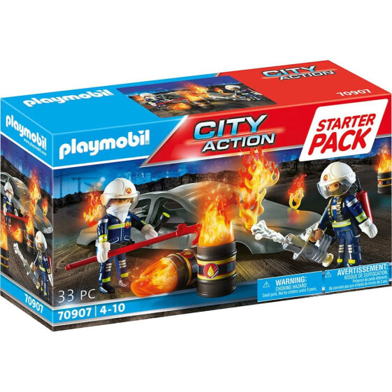 Игровой набор Playmobil Starter Pack Fire Simulacro City Action (Городская акция)