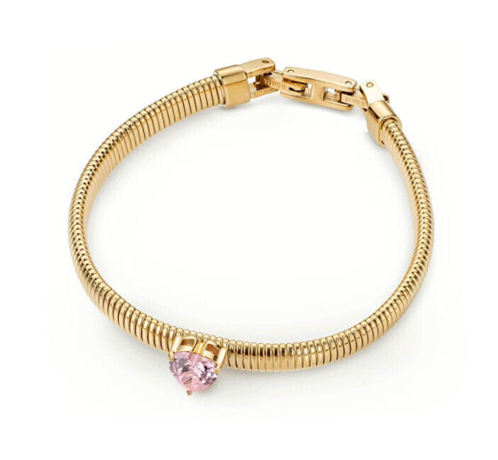 Romantic Gold Plated Rose Crystal Bracelet LJ2238