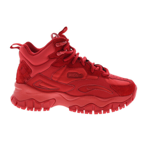 Fila Ray Tracer Trail 2 Mid 5RM01326-600 Womens Red Lifestyle Sneakers Shoes 7
