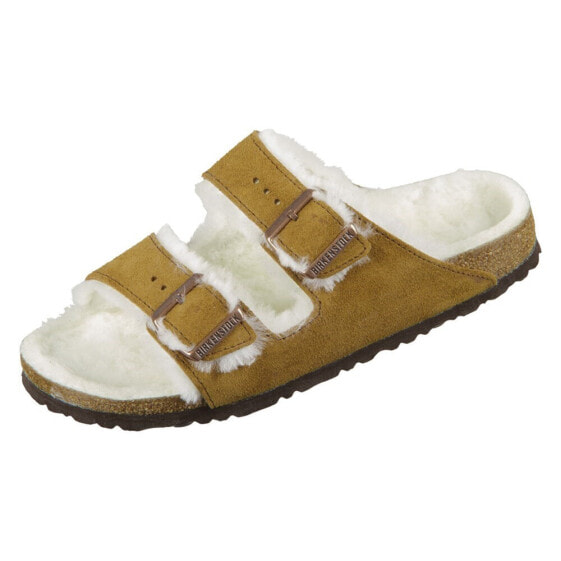 Шлепанцы женские Birkenstock Arizona из овечьей шерсти