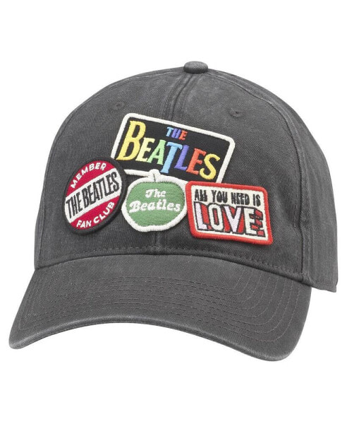 Men's Black The Beatles Iconic Adjustable Hat