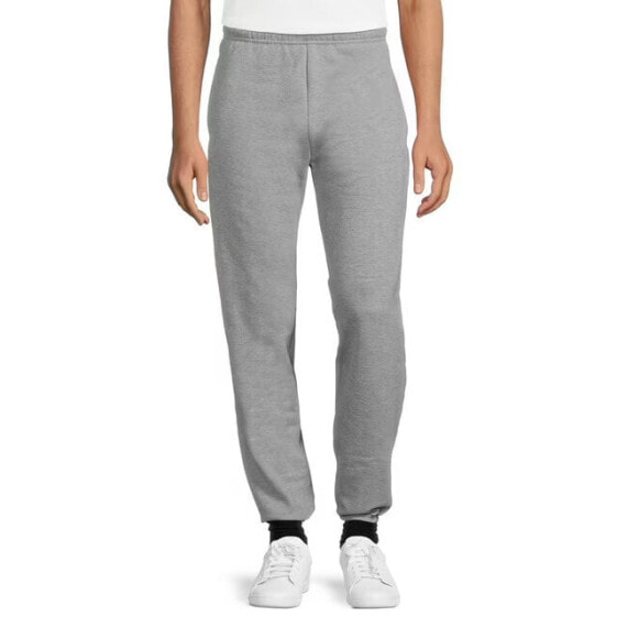 Athletic Works Fleece Elastic Bottom Sweatpants Men's Medium Gray Cotton Pull-On