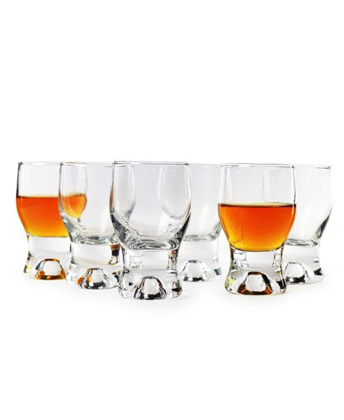 Tipsy Set of 6 - 2 oz Shot Glasses