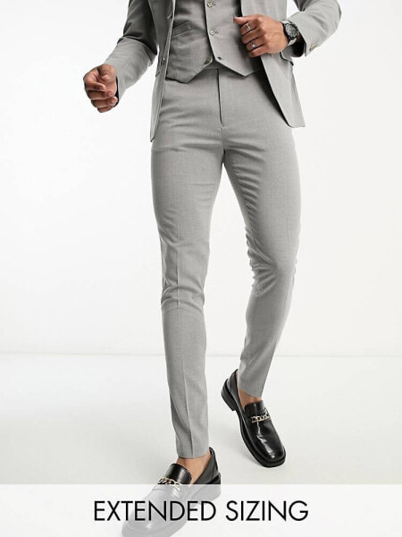 ASOS DESIGN skinny suit trouser in grey