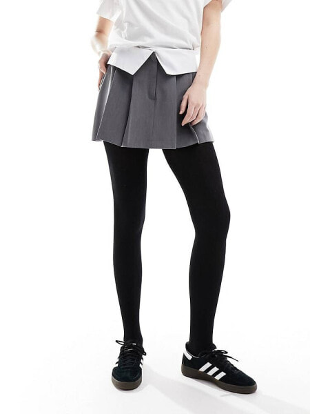 New Look cotton tights in black