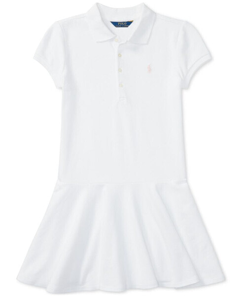 Платье для малышей Polo Ralph Lauren с короткими рукавами из хлопкового мешка