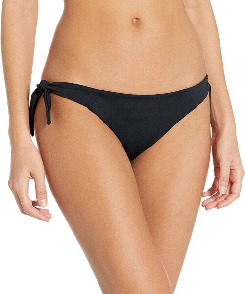 Volcom 257449 Women's Simply Seam Tie Side Bikini Bottom Black Swimwear Size M