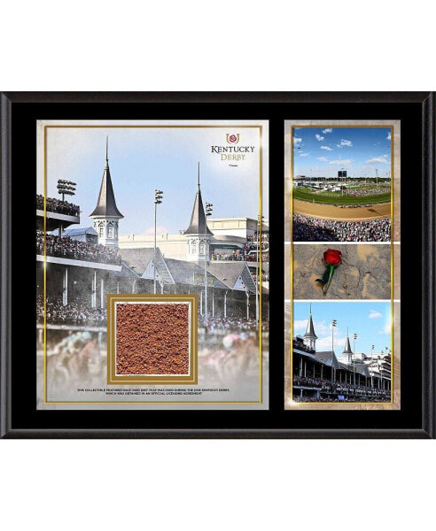 Kentucky Derby 12" x 15" Sublimated Plaque with Race-Used Dirt