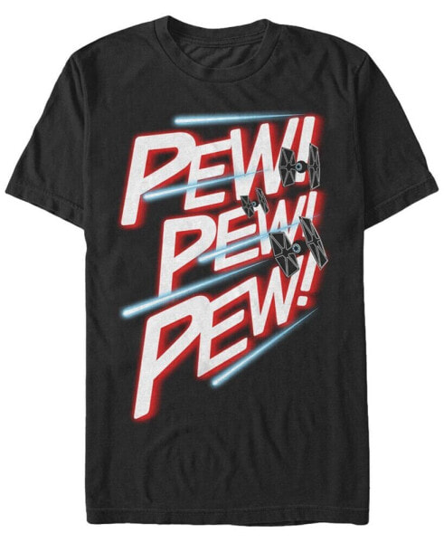 Men's Star Wars Tie Fighter Pew Pew Pew Short Sleeve T-shirt