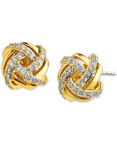 Pavé Knot Stud Earrings, Created for Macy's