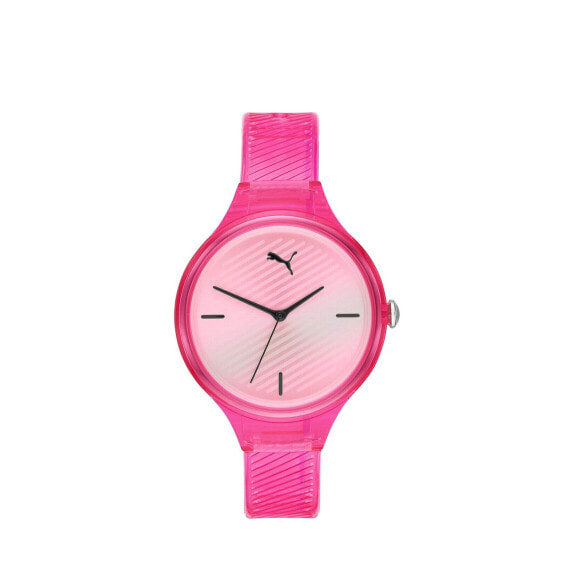 Часы и аксессуары PUMA Женские наручные часы Contour Polyurethane, Цвет: Жарко-розовый (Модель: P1024)