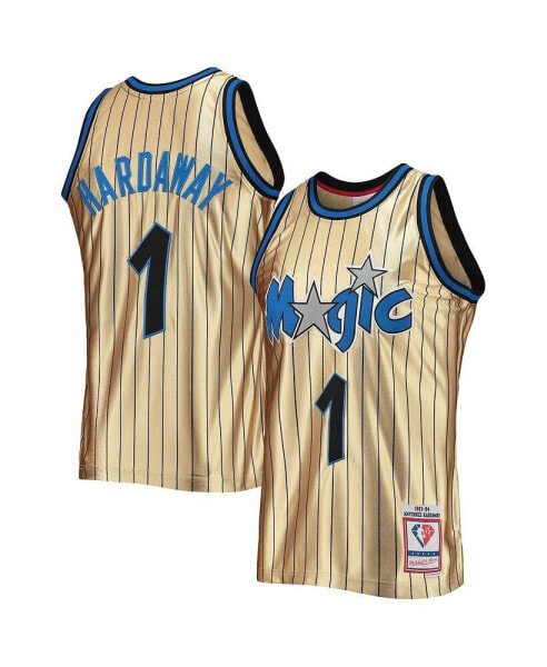 Men's Penny Hardaway Gold Orlando Magic 75th Anniversary 1993-94 Hardwood Classics Swingman Jersey