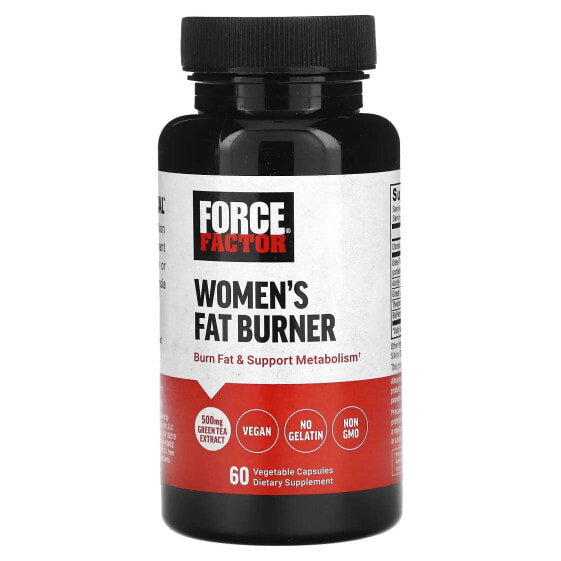 Force Factor, Средство для сжигания жира для женщин, 60 растительных капсул