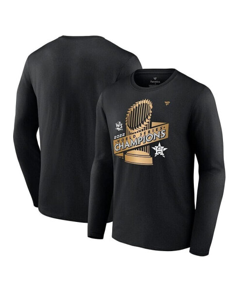 Men's Black Houston Astros 2022 World Series Champions Parade Long Sleeve T-shirt