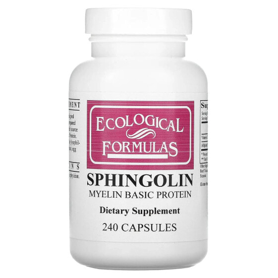Ecological Formulas, Sphingolin, основной белок миелина, 240 капсул