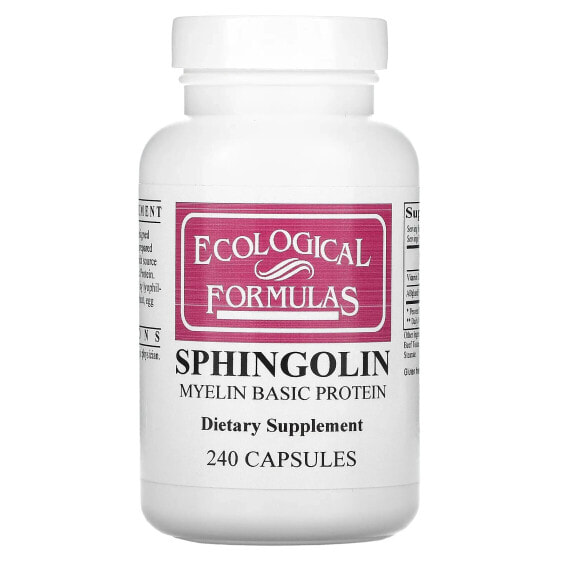 Спортивное питание Ecological Formulas Sphingolin, 240 капсул