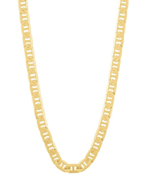 Polished Mariner Link 22" Chain Necklace in 18k Gold-Plated Sterling Silver & Sterling Silver