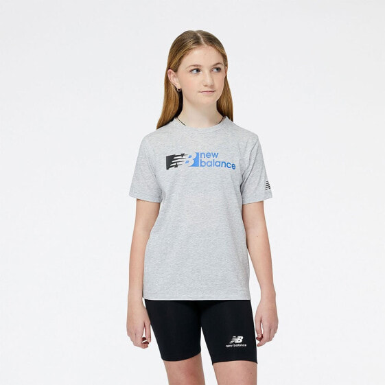 NEW BALANCE Graphic Heathertech short sleeve T-shirt