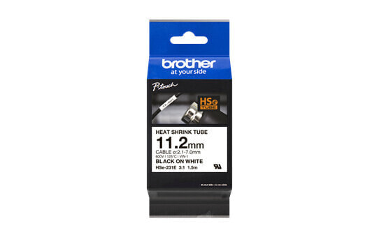 Brother HSE231E - Black - White - Brother - 1.12 cm - 1.5 m - 1 pc(s)