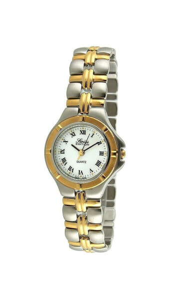 Women's Two-Tone Gold Plated Bracelet Watch with Sport Bezel
