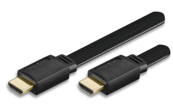 Techly ICOC-HDMI-FE-010 - 1 m - HDMI Type A (Standard) - HDMI Type A (Standard) - 4096 x 2160 pixels - 10 Gbit/s - Black