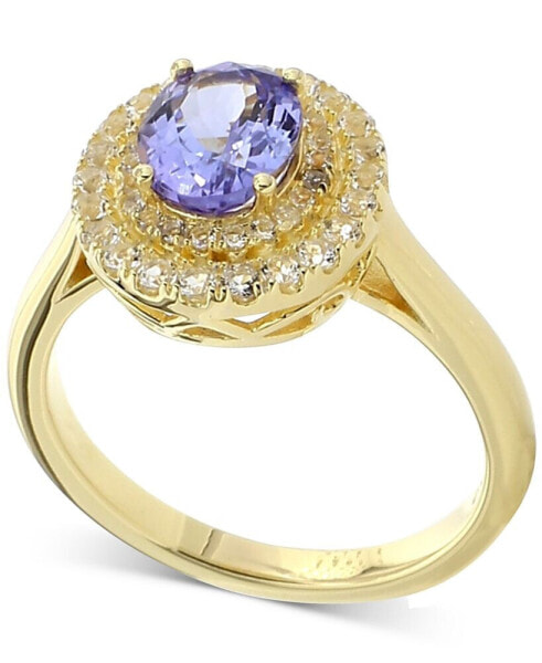 Кольцо Macy's Tanzanite & Topaz Gold-Plated