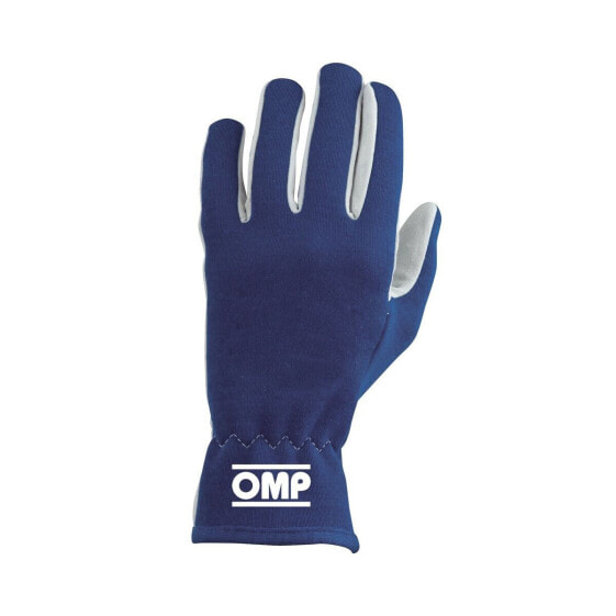 Перчатки водительские мужские OMP Rally Темно-синие Синие S