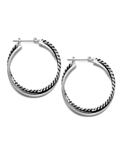 Twisted Hoop Earrings