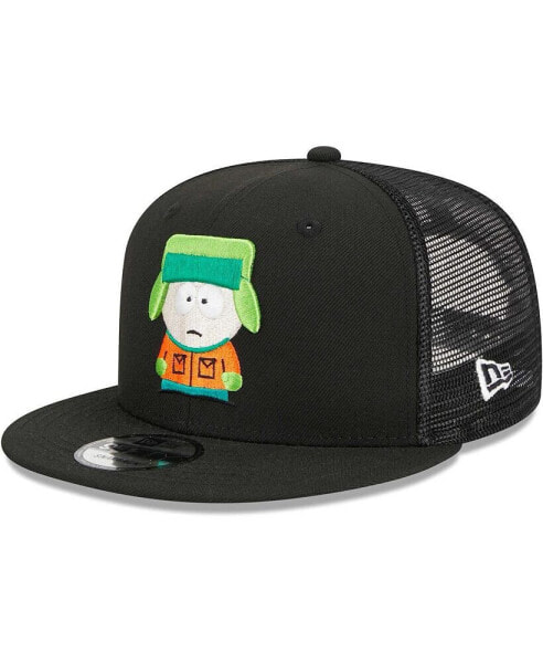 Men's Black South Park Kyle Mesh Trucker 9FIFTY Snapback Hat
