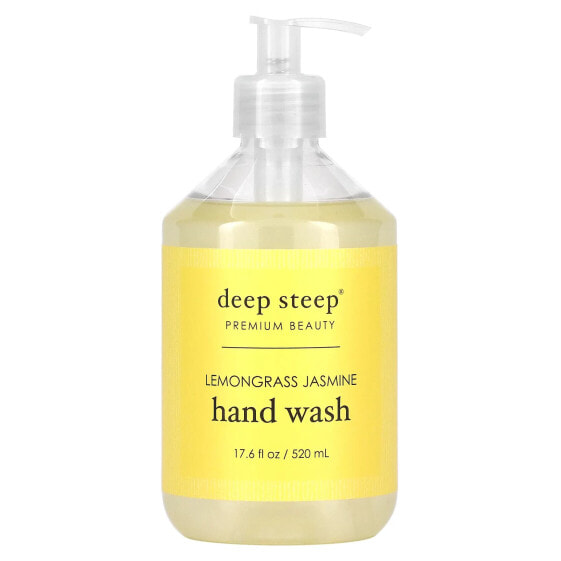 Deep Steep, Средство для мытья рук, лемонграсс и жасмин, 520 мл (17,6 жидк. Унции)