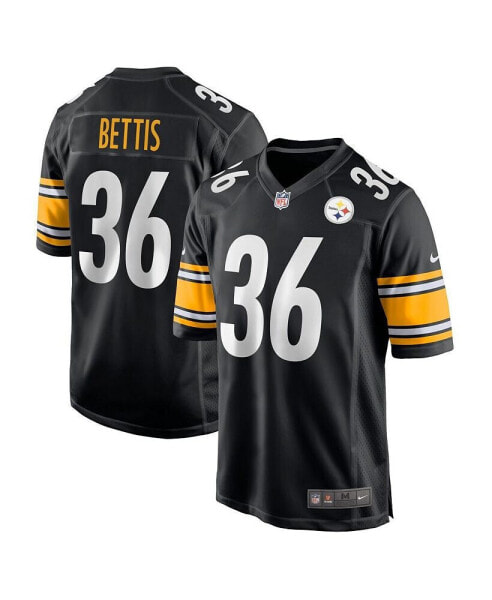 Men's Jerome Bettis Black Pittsburgh Steelers Retired Player Game Jersey