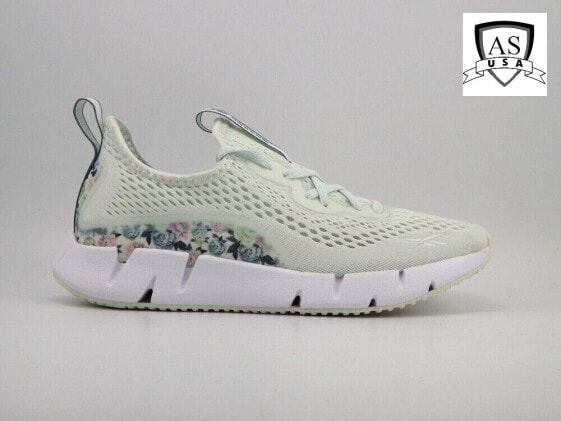 Reebok Zig Sky Opal Glow Floral Green Women's Size 7 New Running Shoes GZ6819