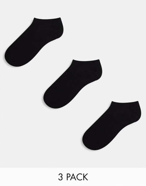 Weekday 3-pack trainer socks- black