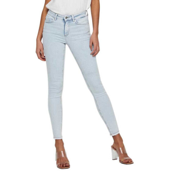 ONLY Blush Life Mid Waist Skinny Raw Ankle jeans