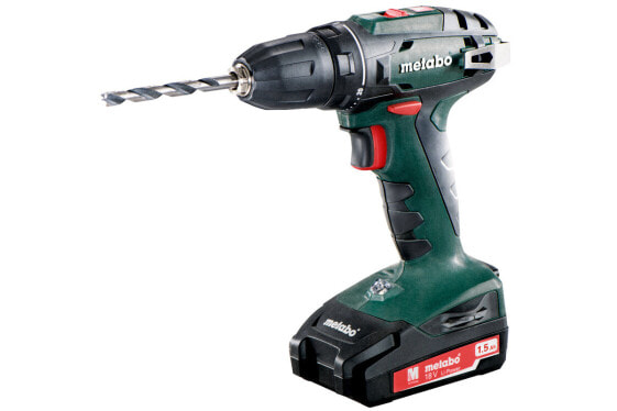 Metabo Akku-Bohrschrauber BS 18 2x 1,5 Ah Akku + Lader im Koffer