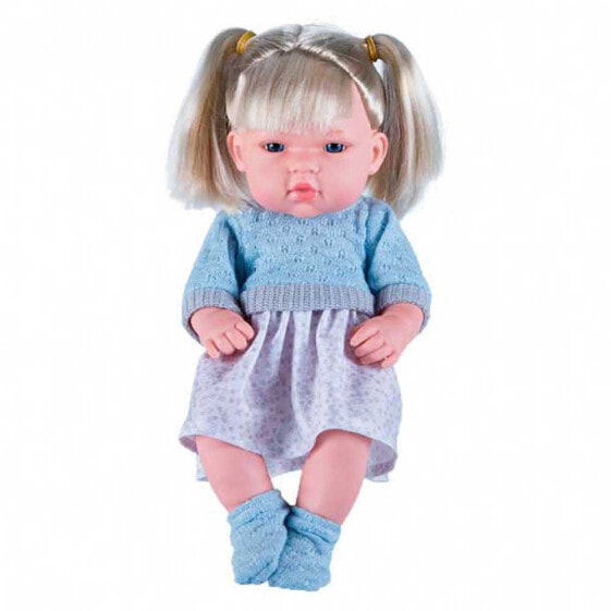Кукла мягкая детская TACHAN 30 см с блондинистыми волосами и звуками
