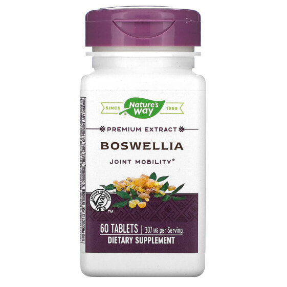 БАД для укрепления иммунитета NATURE'S WAY Boswellia 307 мг, 60 таблеток