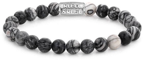 Браслет Rebel & Rose Чёрный Волк RR-80032-S